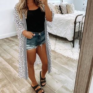 Sold out online No Boundaries Stripe Dot Kimono